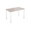 12:38 FSC bord HT 120x70 cm hvidt understel