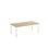 12:38 FSC bord HT 140x70 cm hvidt understel