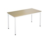 12:38 FSC bord akustik optimal laminat 140x70 cm hvidt understel
