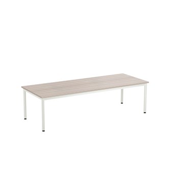 12:38 FSC bord akustik optimal laminat 180x70 cm hvidt understel