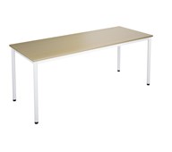 12:38 FSC bord akustik optimal laminat 180x70 cm hvidt understel