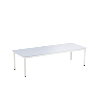 12:38 FSC bord akustik optimal laminat 180x70 cm hvidt understel