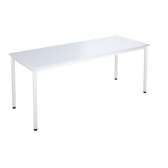 12:38 FSC bord akustik optimal laminat 180x70 cm hvidt understel