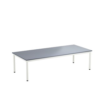 12:38 FSC bord HT 180x80 cm hvidt understel