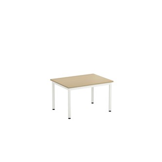 12:38 FSC bord HT 80x60 cm hvidt understel