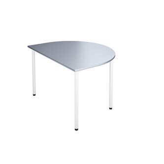 12:38 FSC bord akustik optimal laminat halvrundt 120-90 cm hvidt understel