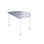 12:38 FSC bord akustik optimal laminat halvrundt 120-90 cm hvidt understel