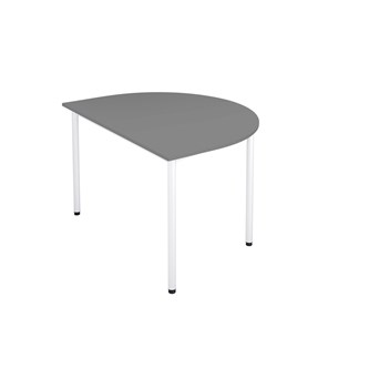 12:38 FSC bord akustik optimal laminat halvrundt 120-90 cm hvidt understel
