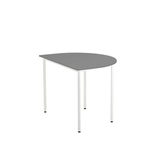 12:38 FSC bord akustik optimal laminat halvrundt 120-90 cm hvidt understel