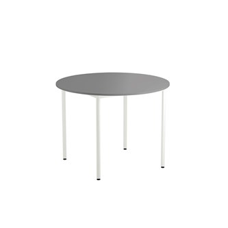 12:38 FSC bord HT rundt Ø120 cm hvidt understel
