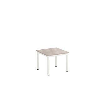 12:38 FSC bord akustik optimal laminat 70x70 cm hvidt understel