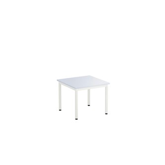 12:38 bord HT 70x70 cm hvidt understel