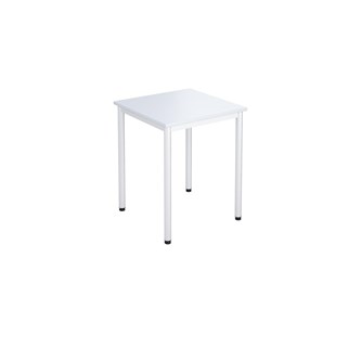12:38 bord HT 60x60 cm hvidt understel