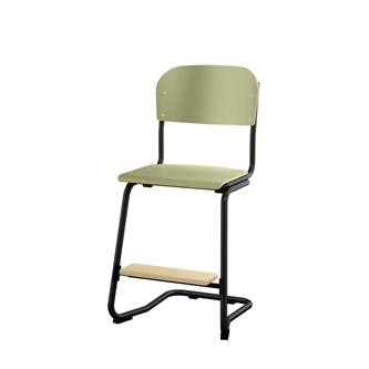 Matte FSC stol sh 50 cm lille sæde sort stel