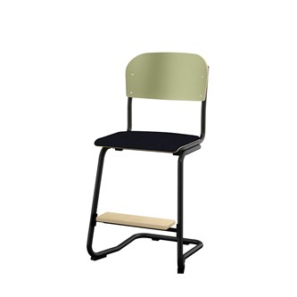 Matte FSC stol sh 50 cm lille sæde sort stel