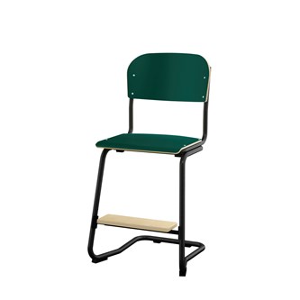 Matte FSC stol sh 50 cm lille sæde sort stel