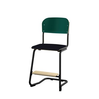 Matte FSC stol sh 50 cm lille sæde sort stel