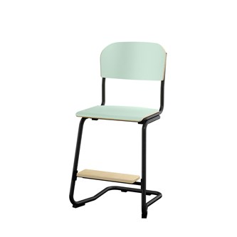 Matte FSC stol sh 50 cm lille sæde sort stel