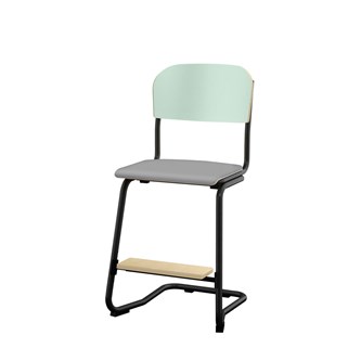 Matte FSC stol sh 45 cm lille sæde sort stel