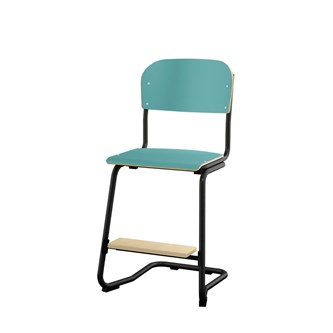 Matte FSC stol sh 50 cm lille sæde sort stel