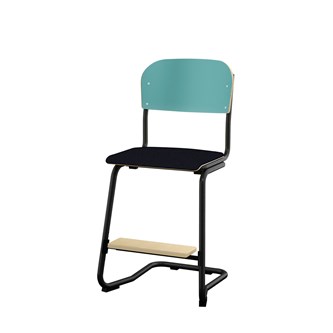 Matte FSC stol sh 50 cm lille sæde sort stel