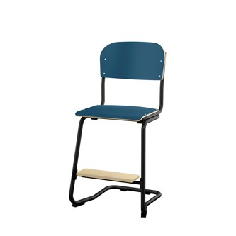 Matte FSC stol sh 50 cm lille sæde sort stel