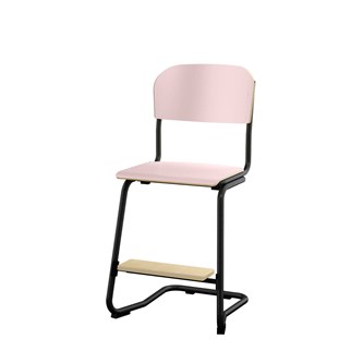 Matte FSC stol sh 50 cm lille sæde sort stel