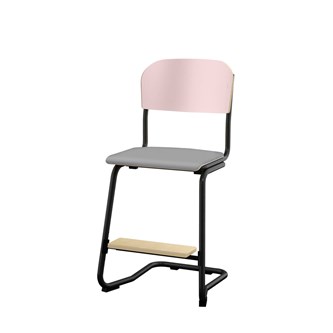 Matte FSC stol sh 45 cm lille sæde sort stel