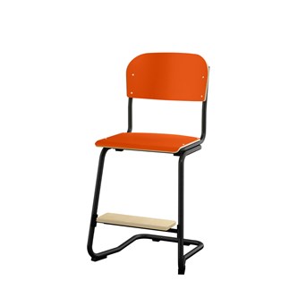Matte FSC stol sh 50 cm lille sæde sort stel
