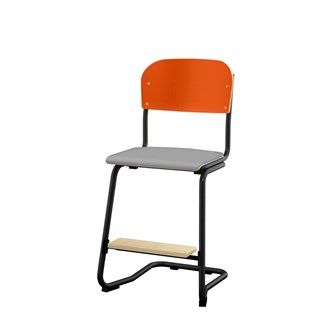 Matte FSC stol sh 45 cm lille sæde sort stel