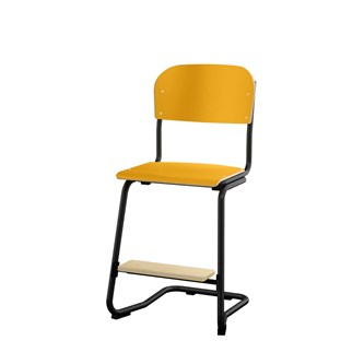 Matte FSC stol sh 50 cm lille sæde sort stel