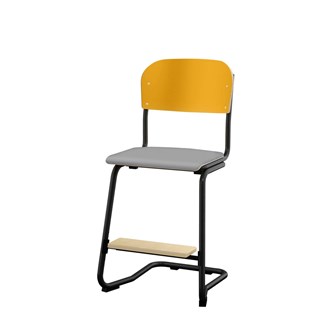 Matte FSC stol sh 45 cm lille sæde sort stel