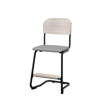 Matte FSC stol sh 45 cm lille sæde sort stel