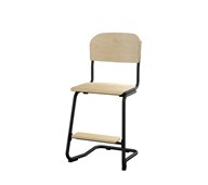 Matte stol sh 45 cm lille sæde sort understel