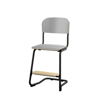 Matte FSC stol sh 50 cm lille sæde sort stel