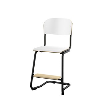 Matte FSC stol sh 50 cm lille sæde sort stel
