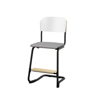 Matte FSC stol sh 45 cm lille sæde sort stel