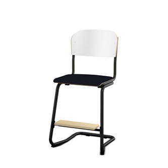 Matte FSC stol sh 50 cm lille sæde sort stel