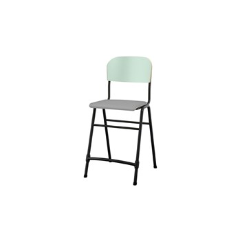 Matte FSC stol sh 54 cm lille sæde sort stel