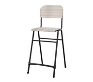 Matte FSC stol sh 65 cm lille sæde sort stel