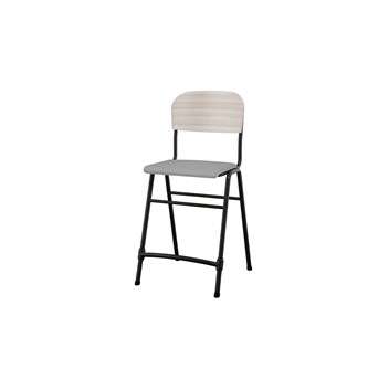 Matte FSC stol sh 54 cm lille sæde sort stel