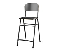 Matte FSC stol sh 54 cm lille sæde sort stel