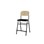 Matte FSC stol sh 54 cm lille sæde sort stel