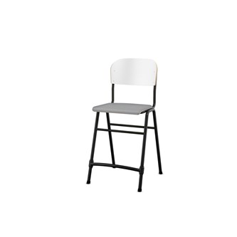 Matte FSC stol sh 54 cm lille sæde sort stel