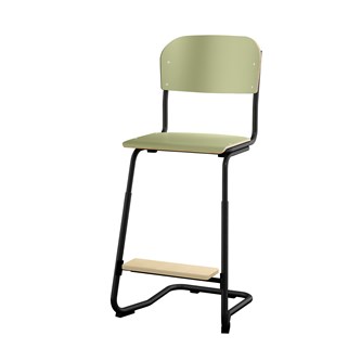 Matte FSC stol sh 57/63 cm lille sæde sort stel