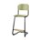 Matte FSC stol sh 57/63 cm lille sæde sort stel