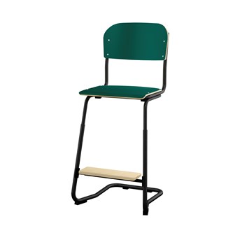 Matte FSC stol sh 57/63 cm lille sæde sort stel