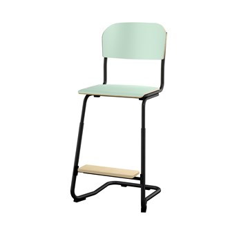 Matte FSC stol sh 57/63 cm lille sæde sort stel