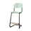 Matte FSC stol sh 57/63 cm lille sæde sort stel