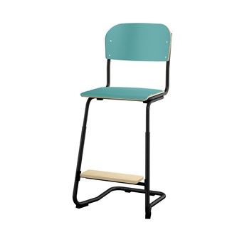 Matte FSC stol sh 57/63 cm lille sæde sort stel